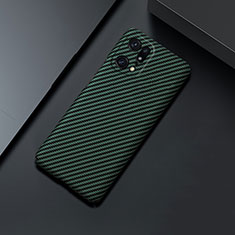 Coque Plastique Rigide Etui Housse Mat Serge pour Oppo Find X5 Pro 5G Vert