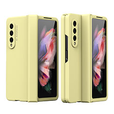 Coque Plastique Rigide Etui Housse Mat T02 pour Samsung Galaxy Z Fold3 5G Jaune