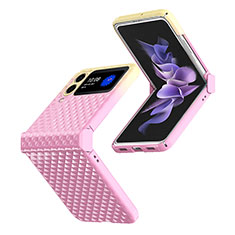 Coque Plastique Rigide Etui Housse Mat T03 pour Samsung Galaxy Z Flip4 5G Or Rose