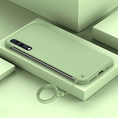 Coque Plastique Rigide Etui Housse Mat YK1 pour Samsung Galaxy A70S Pastel Vert