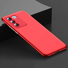 Coque Plastique Rigide Etui Housse Mat YK1 pour Vivo V27 Pro 5G Rouge