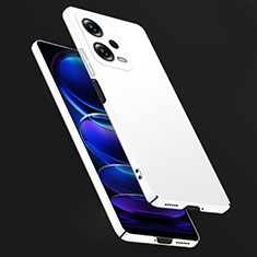 Coque Plastique Rigide Etui Housse Mat YK1 pour Xiaomi Redmi Note 12 Pro 5G Blanc