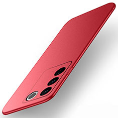 Coque Plastique Rigide Etui Housse Mat YK2 pour Vivo V27e 5G Rouge