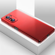 Coque Plastique Rigide Etui Housse Mat YK2 pour Xiaomi Poco F3 5G Rouge