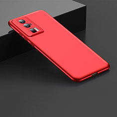 Coque Plastique Rigide Etui Housse Mat YK3 pour Xiaomi Poco F5 Pro 5G Rouge