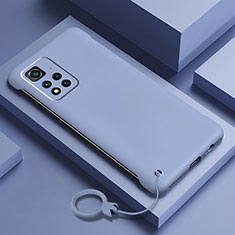 Coque Plastique Rigide Etui Housse Mat YK5 pour Xiaomi Poco X4 NFC Gris Lavende
