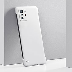 Coque Plastique Rigide Etui Housse Mat YK5 pour Xiaomi Redmi Note 10 Pro 5G Blanc
