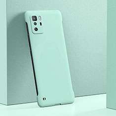 Coque Plastique Rigide Etui Housse Mat YK5 pour Xiaomi Redmi Note 10 Pro 5G Cyan