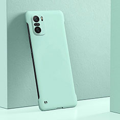 Coque Plastique Rigide Etui Housse Mat YK6 pour Xiaomi Redmi K40 Pro 5G Cyan