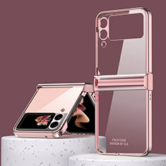 Coque Plastique Rigide Etui Housse Mat ZL1 pour Samsung Galaxy Z Flip3 5G Or Rose