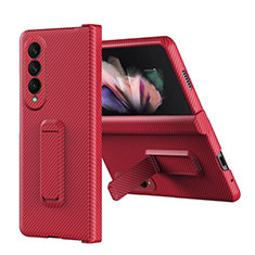 Coque Plastique Rigide Etui Housse Mat ZL1 pour Samsung Galaxy Z Fold3 5G Rouge