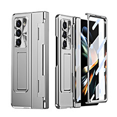 Coque Plastique Rigide Etui Housse Mat ZL3 pour Samsung Galaxy Z Fold5 5G Argent