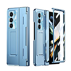 Coque Plastique Rigide Etui Housse Mat ZL3 pour Samsung Galaxy Z Fold5 5G Bleu