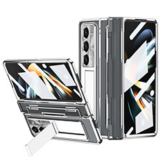 Coque Plastique Rigide Etui Housse Mat ZL6 pour Samsung Galaxy Z Fold5 5G Argent