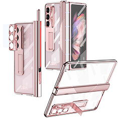 Coque Plastique Rigide Etui Housse Mat ZL8 pour Samsung Galaxy Z Fold5 5G Or Rose