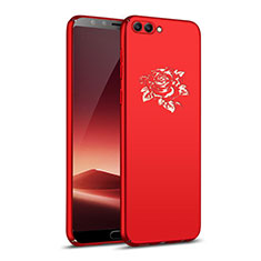 Coque Plastique Rigide Fleurs pour Huawei Nova 2S Rouge