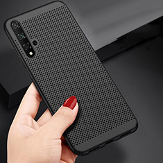 Coque Plastique Rigide Mailles Filet pour Huawei Honor 20S Noir