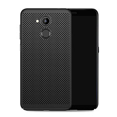 Coque Plastique Rigide Mailles Filet pour Huawei Honor 6C Pro Noir