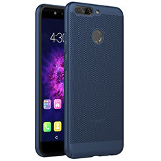 Coque Plastique Rigide Mailles Filet pour Huawei Honor 8 Pro Bleu