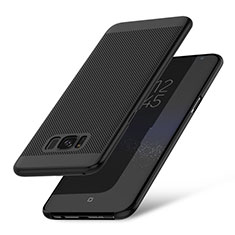 Coque Plastique Rigide Mailles Filet pour Samsung Galaxy S8 Plus Noir