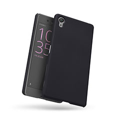 Coque Plastique Rigide Mailles Filet pour Sony Xperia X Noir