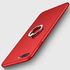 Coque Plastique Rigide Mat avec Support Bague Anneau A01 pour Apple iPhone 7 Plus Rouge