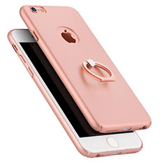 Coque Plastique Rigide Mat avec Support Bague Anneau A02 pour Apple iPhone 6 Rose