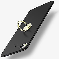 Coque Plastique Rigide Mat avec Support Bague Anneau A02 pour Xiaomi Mi 5S Noir