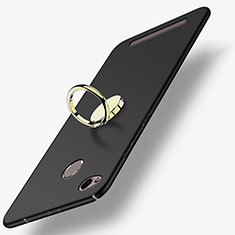 Coque Plastique Rigide Mat avec Support Bague Anneau A02 pour Xiaomi Redmi 3 Pro Noir