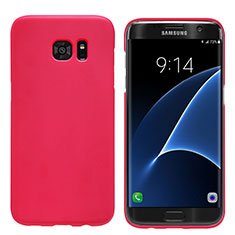 Coque Plastique Rigide Mat M10 pour Samsung Galaxy S7 Edge G935F Rouge