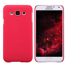 Coque Plastique Rigide Mat pour Samsung Galaxy E7 SM-E700 E7000 Rouge