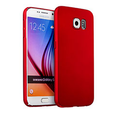 Coque Plastique Rigide Mat pour Samsung Galaxy S6 Duos SM-G920F G9200 Rouge