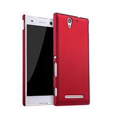 Coque Plastique Rigide Mat pour Sony Xperia C3 Rouge