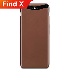 Coque Plastique Rigide Mat Serge pour Oppo Find X Marron