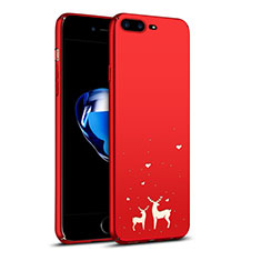 Coque Plastique Rigide Renne pour Apple iPhone 7 Plus Rouge