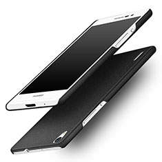 Coque Plastique Rigide Sables Mouvants pour Huawei P7 Dual SIM Noir