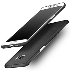 Coque Plastique Rigide Sables Mouvants pour Samsung Galaxy S6 Edge+ Plus SM-G928F Noir