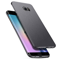 Coque Plastique Rigide Sables Mouvants Q01 pour Samsung Galaxy S6 Edge SM-G925 Gris