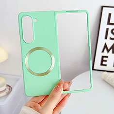 Coque Plastique Rigide Sans Cadre Etui Housse Mat avec Mag-Safe Magnetic Magnetique BH1 pour Samsung Galaxy Z Fold5 5G Pastel Vert