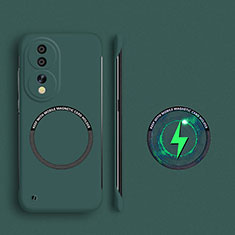 Coque Plastique Rigide Sans Cadre Etui Housse Mat avec Mag-Safe Magnetic Magnetique pour Huawei Honor 80 5G Vert Nuit