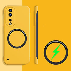 Coque Plastique Rigide Sans Cadre Etui Housse Mat avec Mag-Safe Magnetic Magnetique pour Huawei Honor 80 GT 5G Jaune