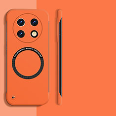 Coque Plastique Rigide Sans Cadre Etui Housse Mat avec Mag-Safe Magnetic Magnetique pour Oppo A2 Pro 5G Orange