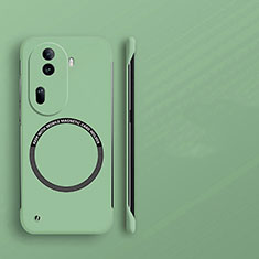 Coque Plastique Rigide Sans Cadre Etui Housse Mat avec Mag-Safe Magnetic Magnetique pour Oppo Reno11 Pro 5G Pastel Vert