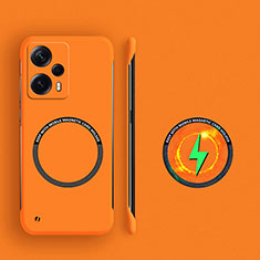 Coque Plastique Rigide Sans Cadre Etui Housse Mat avec Mag-Safe Magnetic Magnetique pour Xiaomi Redmi Note 12 Turbo 5G Orange