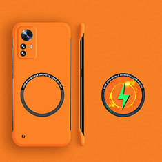 Coque Plastique Rigide Sans Cadre Etui Housse Mat avec Mag-Safe Magnetic Magnetique pour Xiaomi Redmi Note 12S Orange