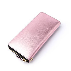 Coque Pochette Cuir Universel H22 pour Huawei Mate 40 Pro 5G Rose