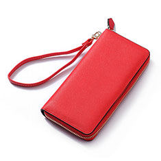 Coque Pochette Cuir Universel H26 pour Samsung Galaxy Fresh Trend Duos S7392 Rouge
