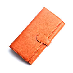 Coque Pochette Cuir Universel K02 pour Xiaomi Mi Mix Evo Orange