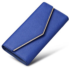Coque Pochette Cuir Universel K03 pour Samsung Galaxy J7 Plus Bleu