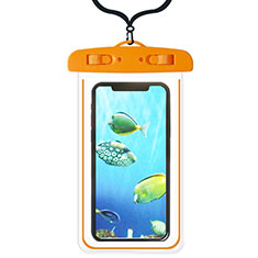 Coque Pochette Etanche Waterproof Universel W08 pour Samsung Galaxy Note Pro 12.2 P900 LTE Orange